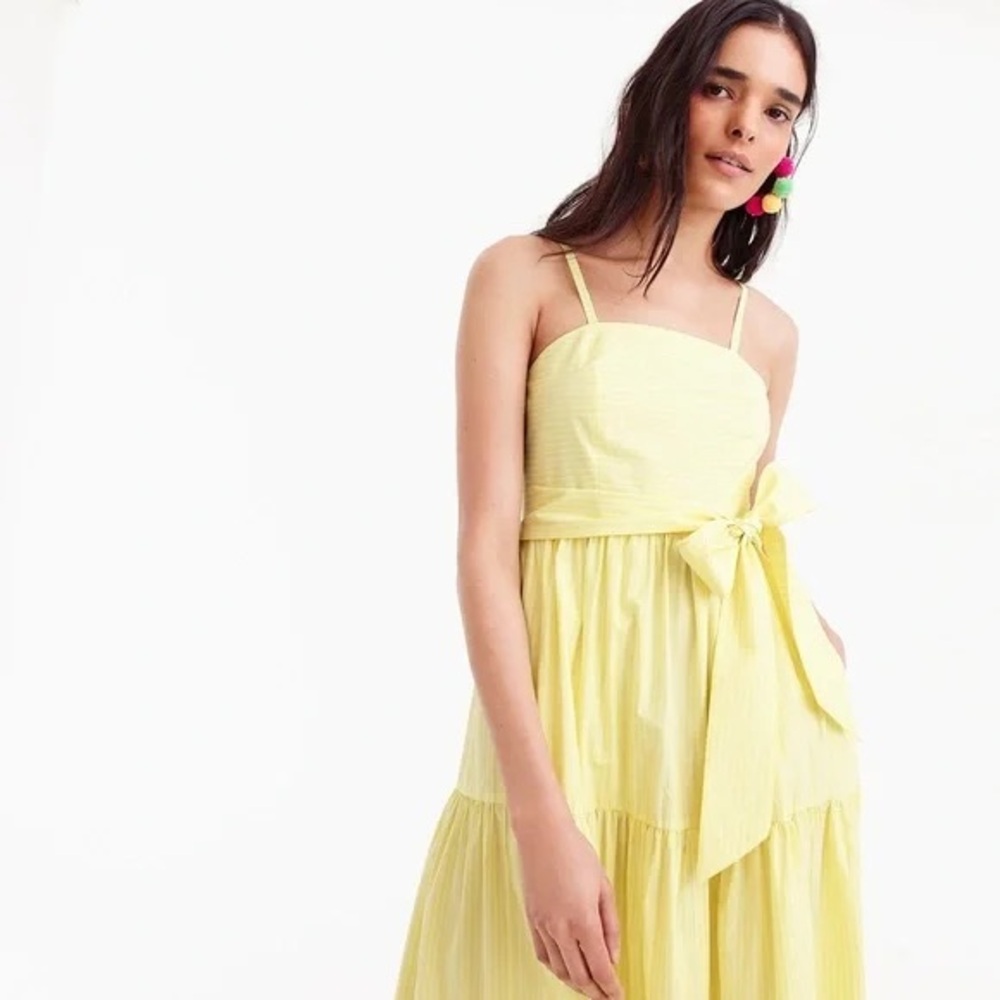 J. Crew Tiered maxi dress in stripe - Picture 3 of 5